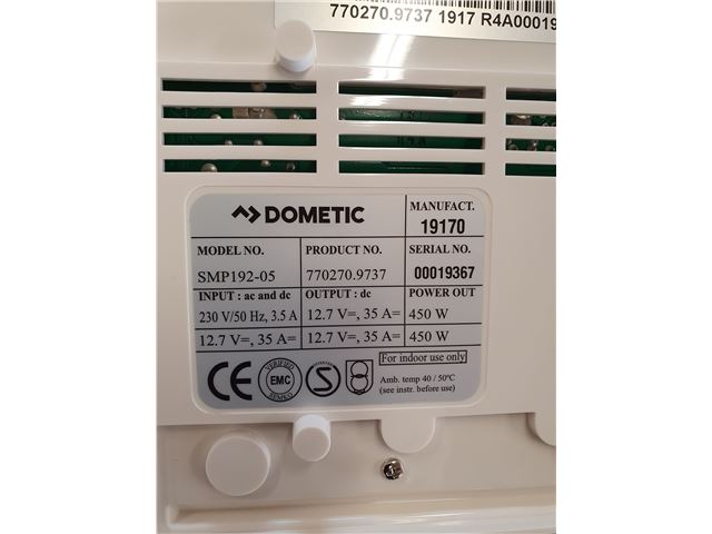 Omformer Dometic 450 watt. TYPE SMP 192-05. 