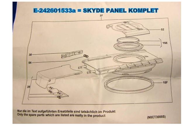 Dometic O ring og støttering til lukke mekanisme. 