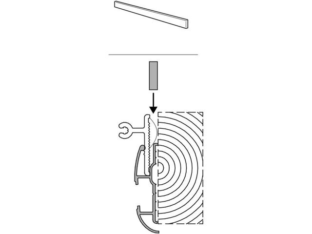 Thule Adapter/Monteringsskinne til Hobby År 2015. 