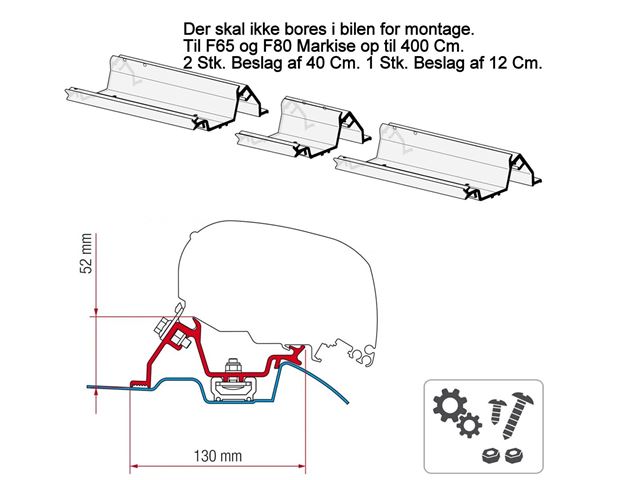 Fiamma Adapter kit til Mercedes Sprinter med