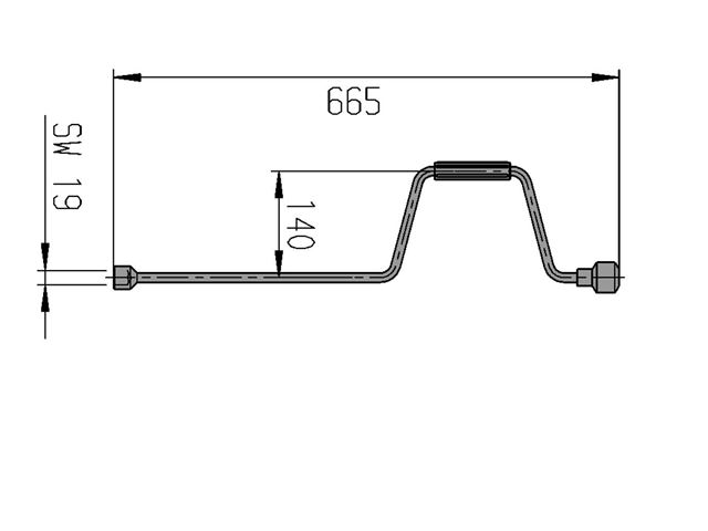 Håndsving L. 665 mm. AL-KO .