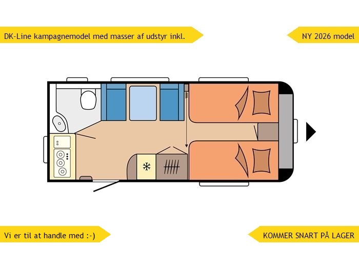 Hobby De Luxe 460 SL DK-Line 2026