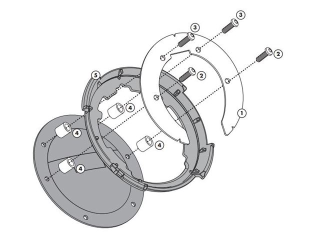 GIVI Tankring - Suzuki (7/8 hul) Yamaha (7 hul)