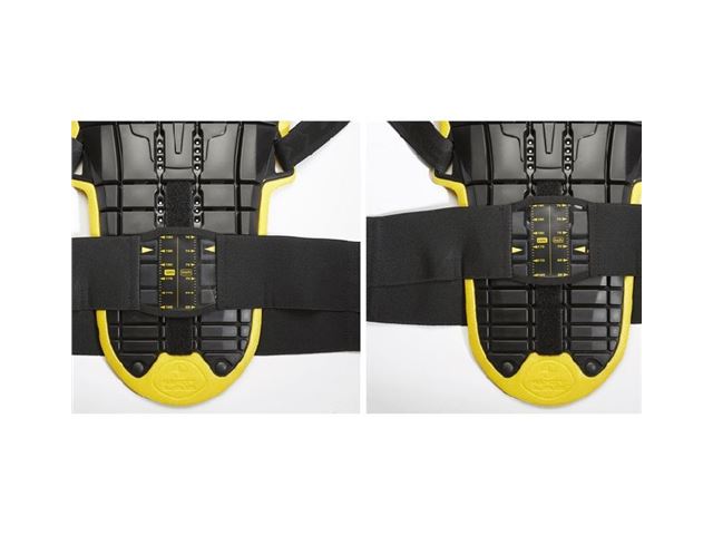 SPIDI Back Warrior Evo Black/Yellow O/S