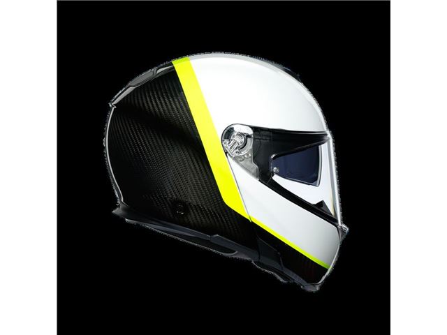 AGV Sport Modular Carbon/White/Yellow S