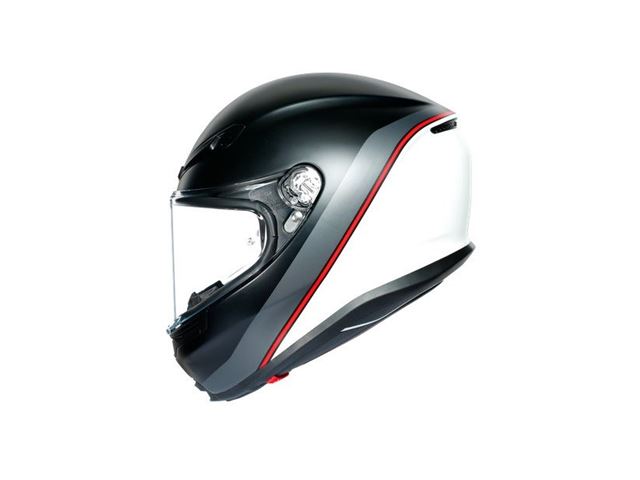 AGV K6 Minimal Mat Black/White/Red MS