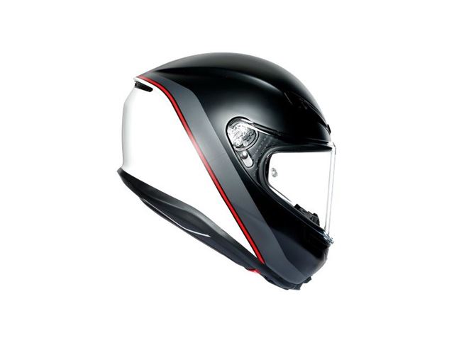 AGV K6 Minimal Mat Black/White/Red XS