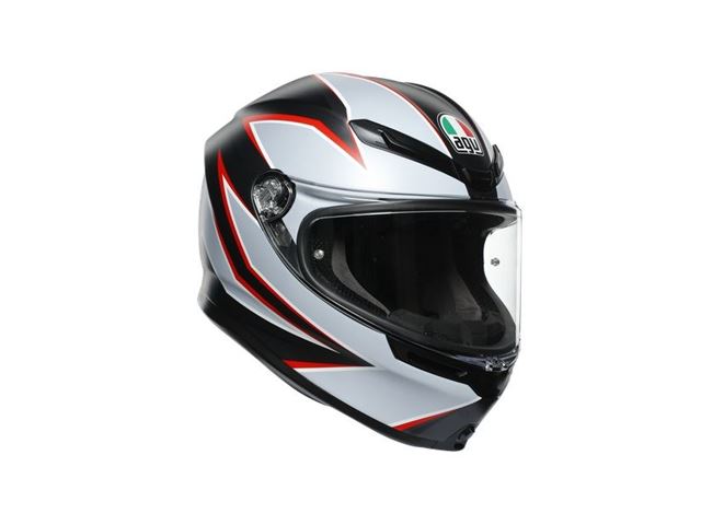 AGV K6 FLASH MATT BLACK/GREY/RED XL