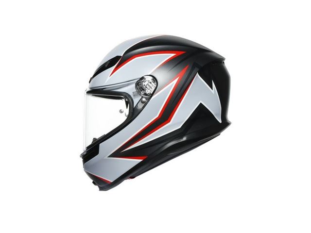 AGV K6 FLASH MATT BLACK/GREY/RED MS