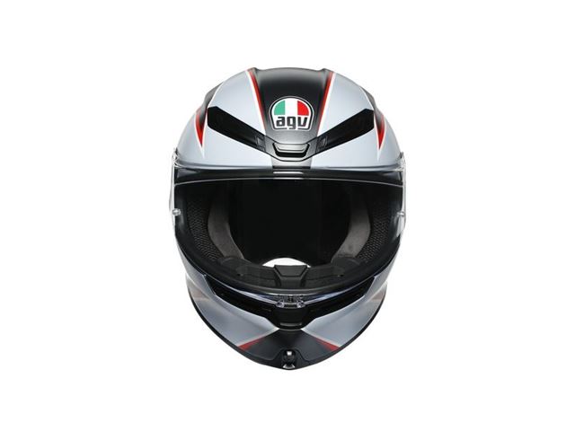 AGV K6 FLASH MATT BLACK/GREY/RED Str. S