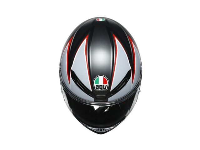 AGV K6 FLASH MATT BLACK/GREY/RED Str. S