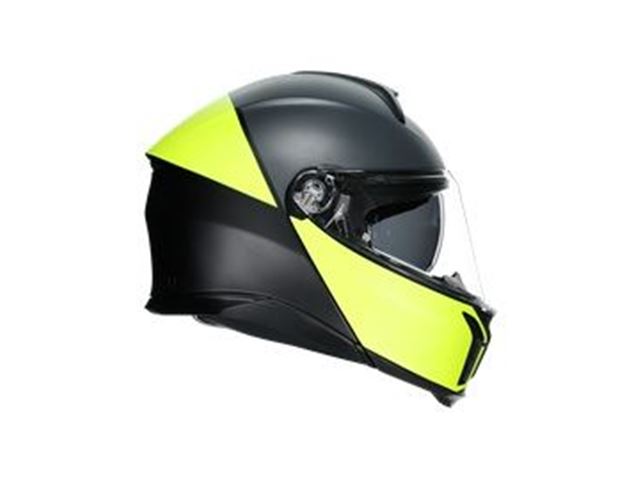 AGV TOURMODULAR MULTI - BALANCE MATT BLACK/YELLOW FLUO/GREY STR. M