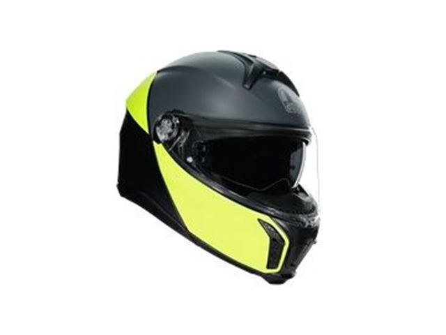 AGV TOURMODULAR MULTI - BALANCE MATT BLACK/YELLOW FLUO/GREY STR. XL