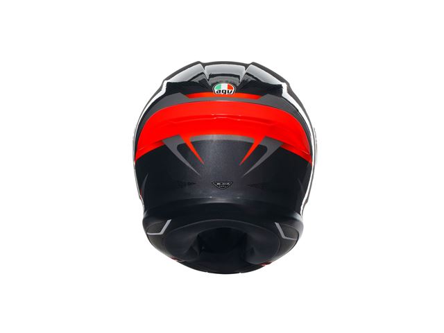 AGV K6 S E2206 MPLK SLASHCUT BLACK/GREY/RED Str. L