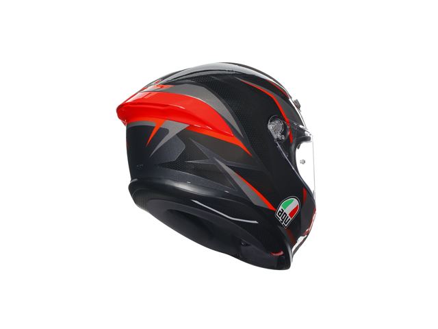 AGV K6 S E2206 MPLK SLASHCUT BLACK/GREY/RED Str. L