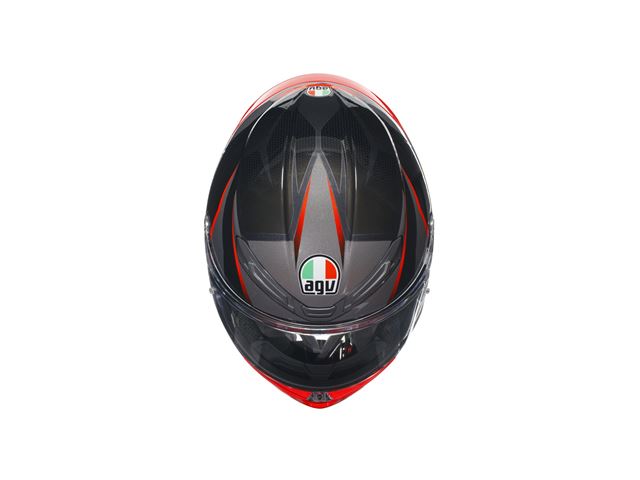 AGV K6 S E2206 MPLK SLASHCUT BLACK/GREY/RED Str. L