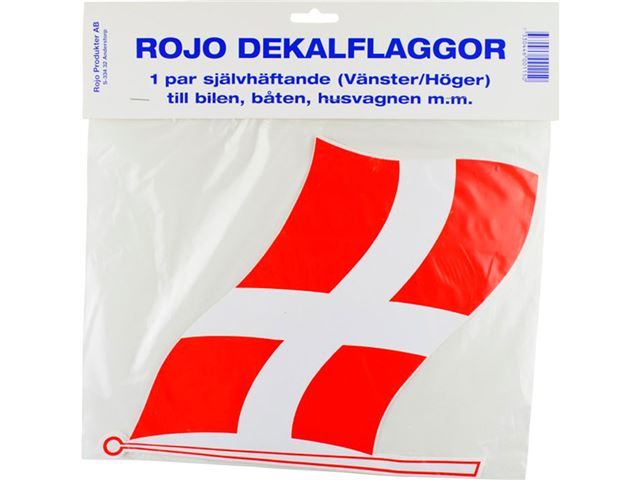 Flag, dansk. Sæt à 2 stk, small.