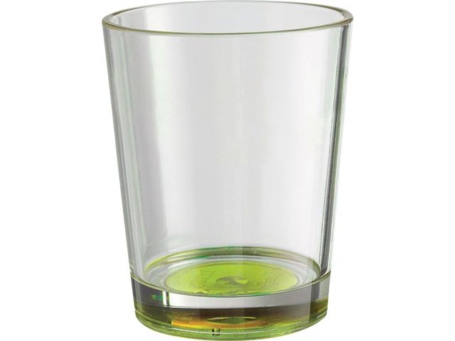 Drikkeglas med antislip 30 cl, 2-pak. Grøn bund.