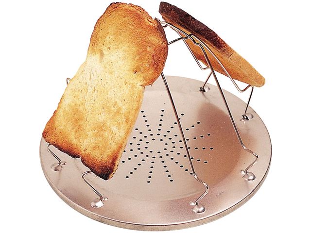 Foldbar toaster til gaskomfuret.