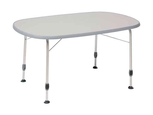 Dukdalf ovalt campingbord med Slide Grip 130 x 90 cm