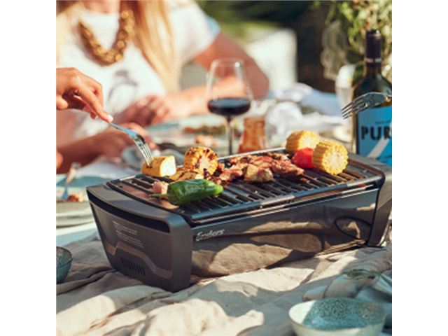 Enders bordgrill, glansfuld sort