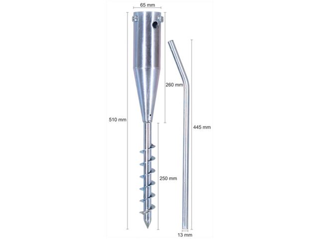 Jordspyd Ø 32 cm til parasol