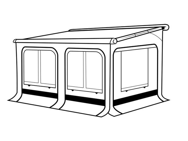 Thule Safari Panorama 8000 sider og front, medium