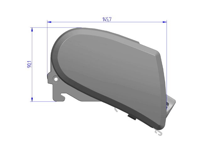 Thule Omnistor markise 6300 L 3,75 m. Mystic grey, antracit boks.