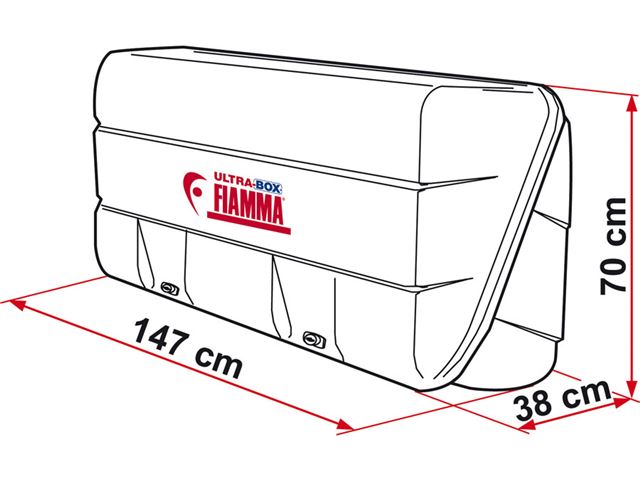 Fiamma heckbagageboks model Ultra-box 360 liter