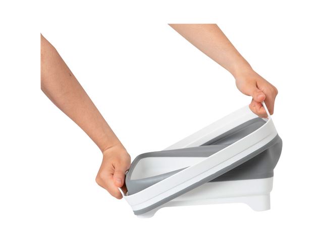 Foldbar opvaskebalje med afløb