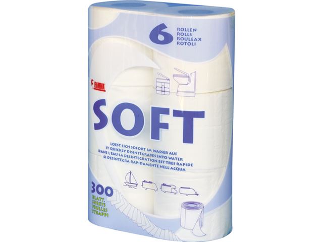 Fiamma soft toiletpapir, 10 pakker i hver kasse.