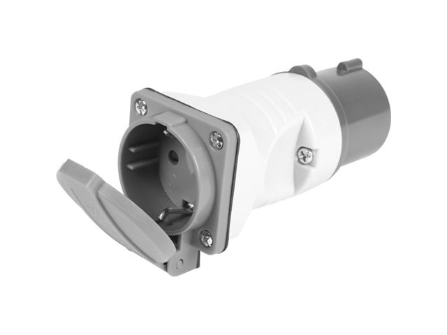 Schuko adapter hun / CEE 17 hanstik