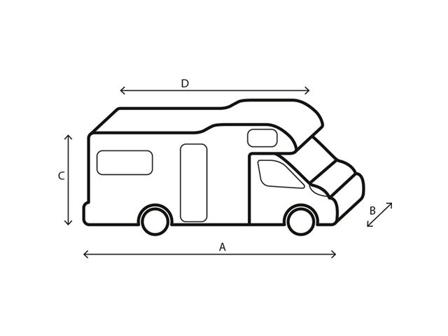 Camper cover 500-550 cm