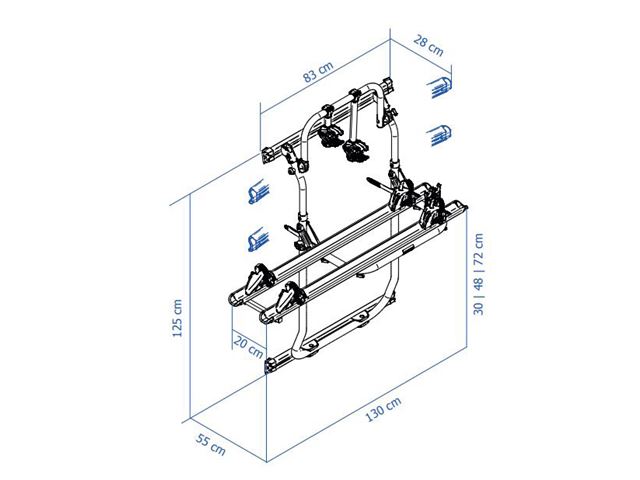 Thule Elite Van XT til 2 cykler