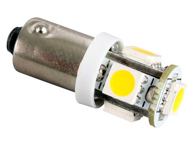 Pære med 5 LED - 1 watt / ikke pakket