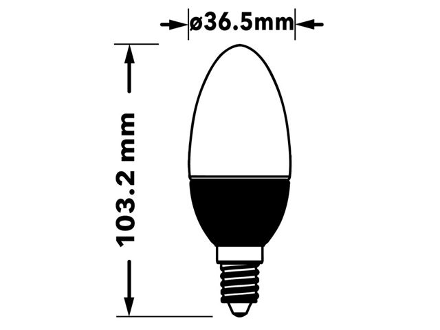 Verbatim LED-kertepære, transparent, E14 fatning, 5,0 W