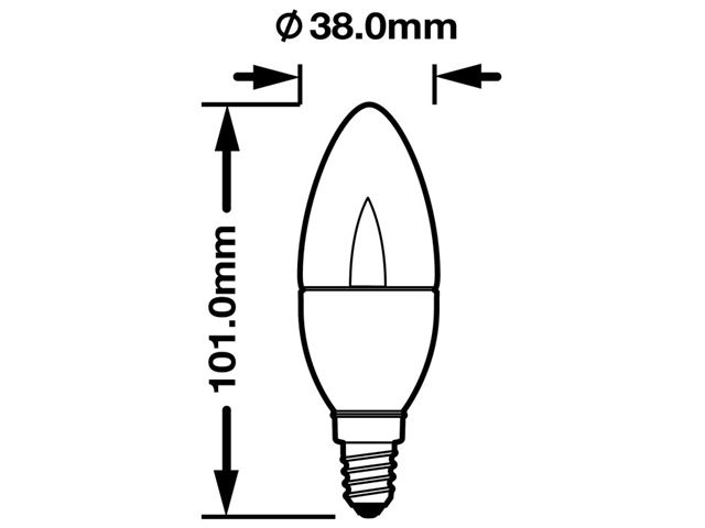 Verbatim LED VxRGB Natural Vision Candle, E14 fatning, 2,5 W