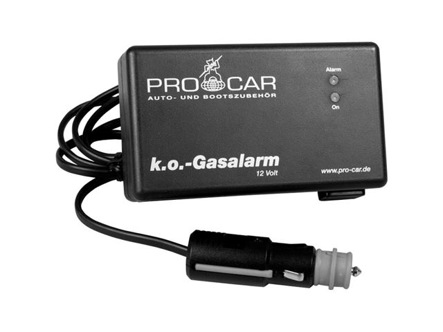 Pro-Car gas- og narkosealarm 12 V / 24 V