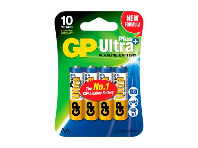 GP Ultra Plus Alkaline LR6 AA batteri.