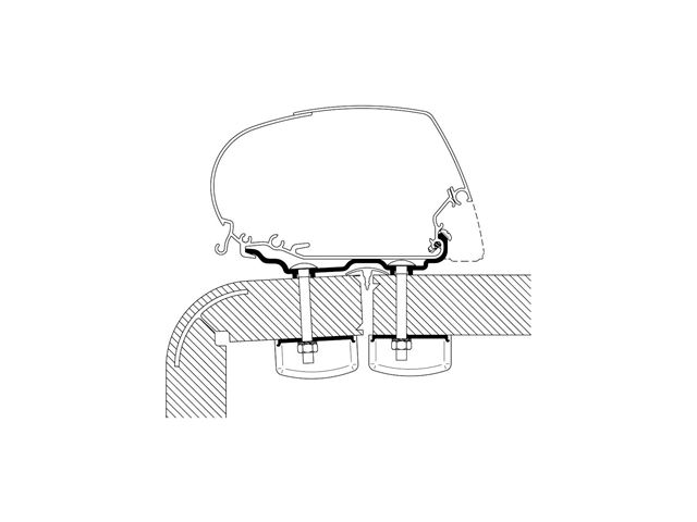 Adapter Thule 5200 "Hymer 2016"