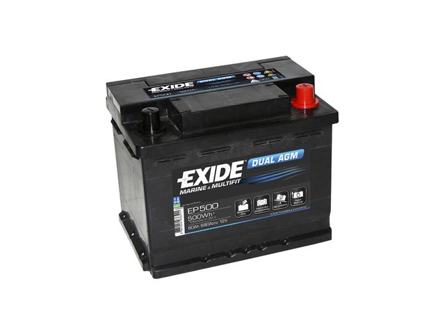 Batteri "Exide Dual-AGM" 60A
