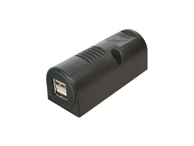Stikdåse USB dobbeltstik 12-24