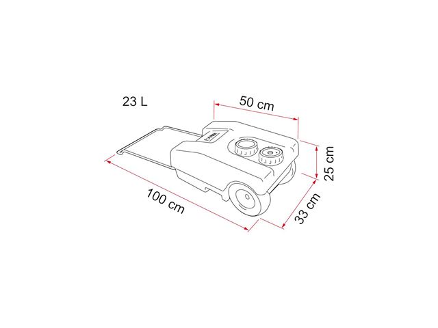 Friskvandstank Fiamma Roll Tank
