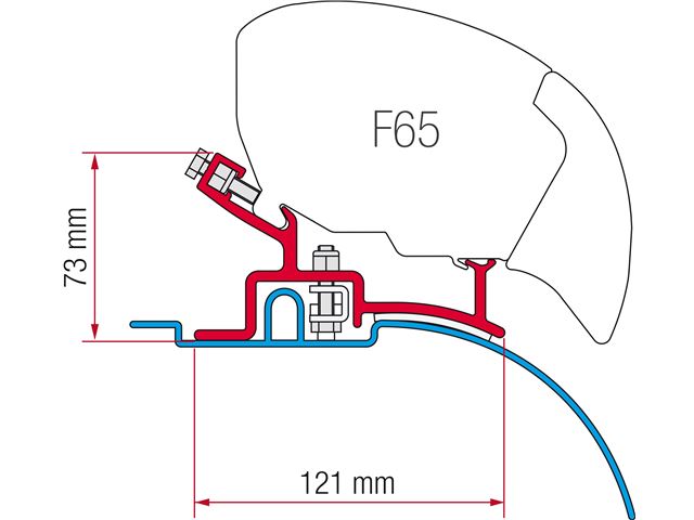 Adapter til Fiamma F65/F65S