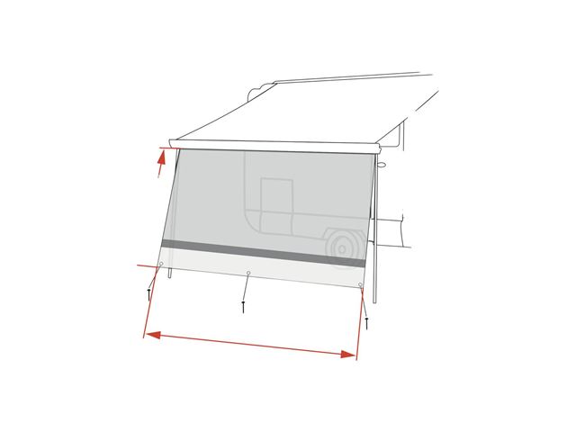 Front Fiamma Sun View XL 350