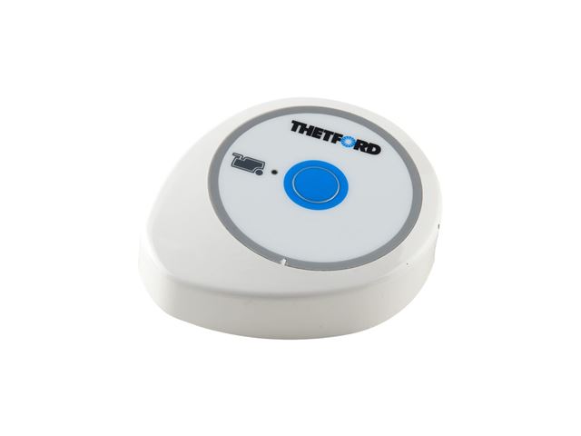 Betjeningsknap med print "Thetford"