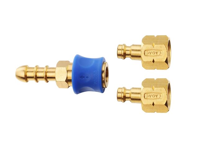 Gasstuds 1/4" og quick-kobling