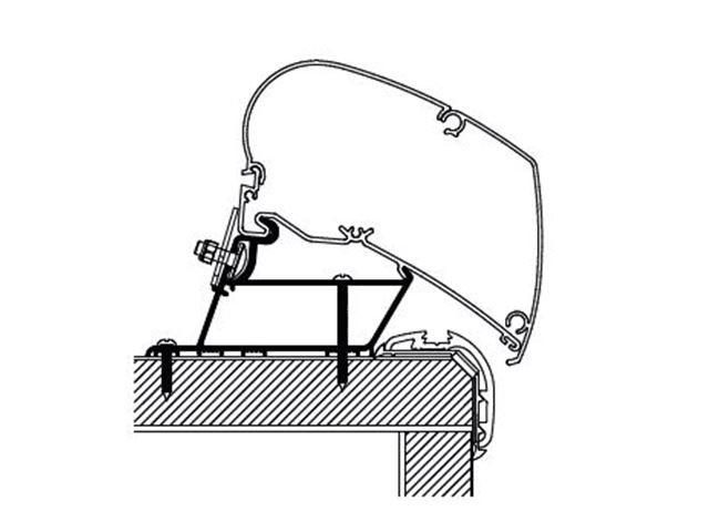 Adapter for tagmarkise Thule 450