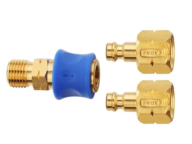 Gasstuds 1/4" og quick-kobling