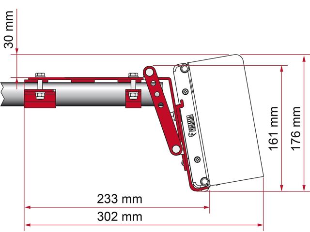 Adapter til Fiamma Compass Roof Rail